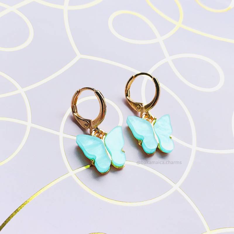Schmetterling Ohrringe || Verschiedene Farben von BakaMaica