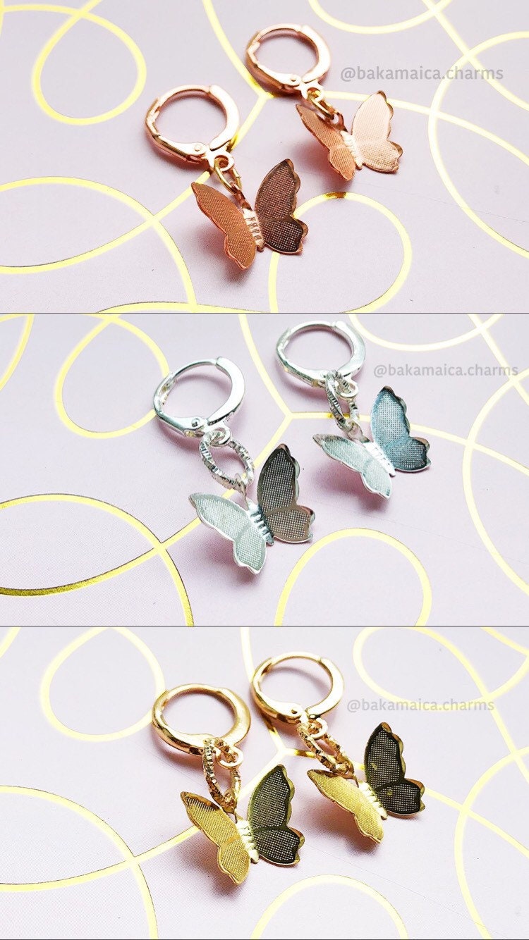 Schmetterling Ohrringe von BakaMaica