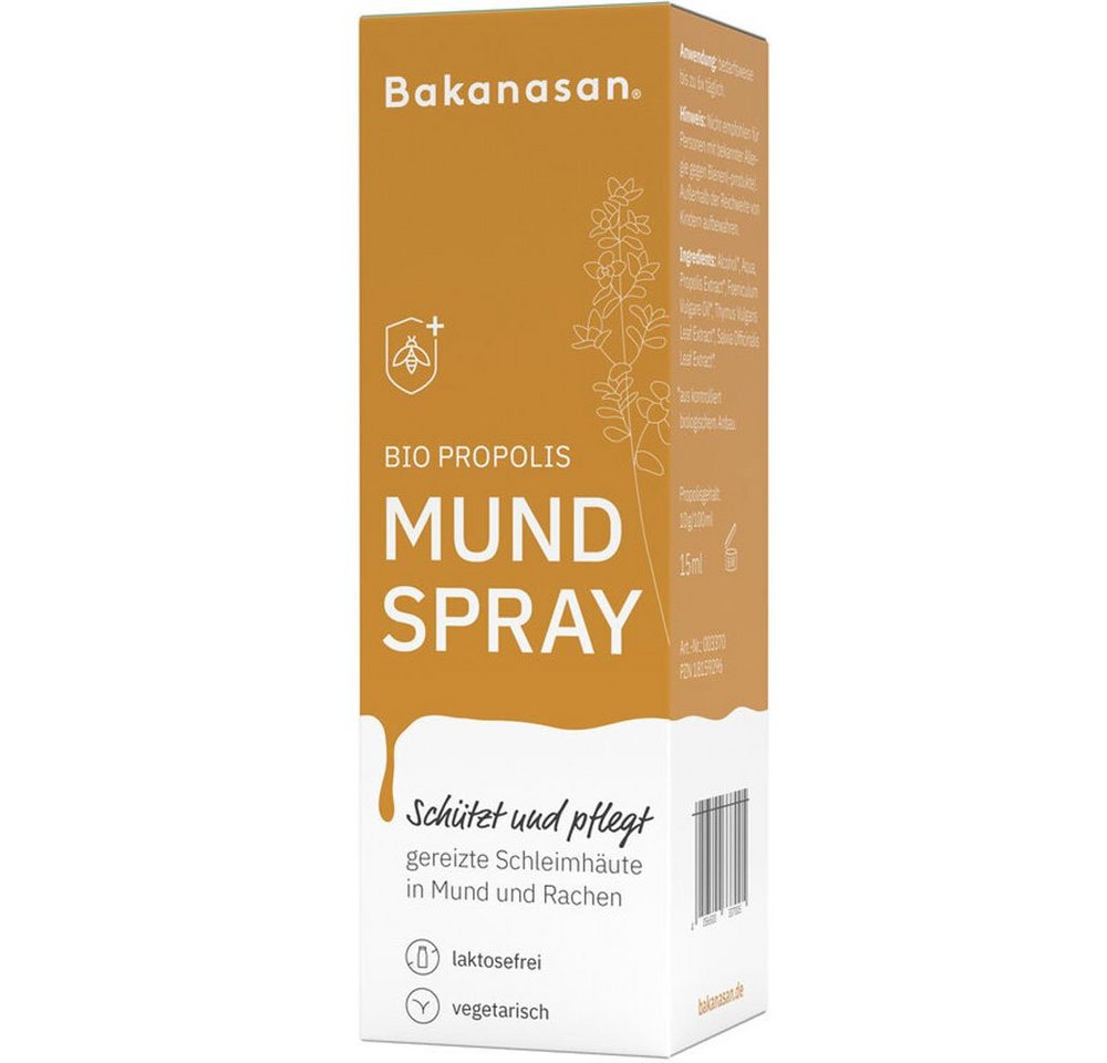 Bakanasan Mundspray Bio Propolis, 15 ml von Bakanasan
