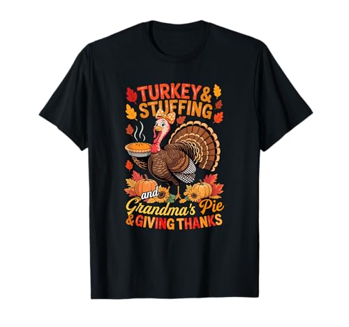 Turkey Stuffing and Grandma's Thanksgiving Pie Cute Women T-Shirt von Baker Thanksgiving Costume