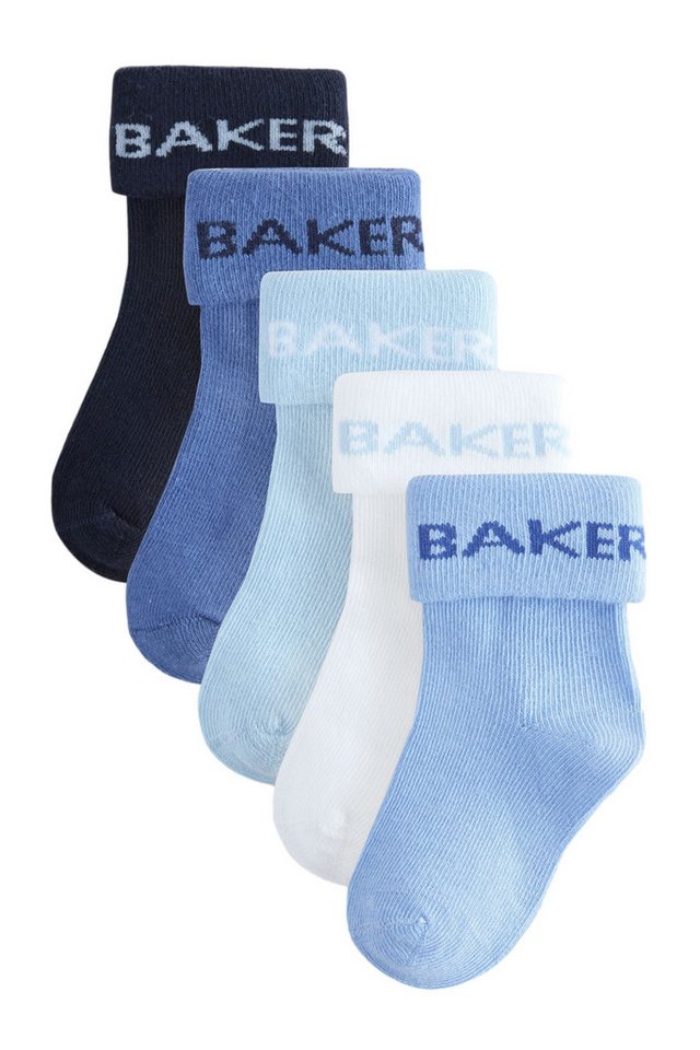 Baker by Ted Baker Basicsocken Baker by Ted Baker Baby Boy Rollrand-Socken, 5 x (1-Paar) von Baker by Ted Baker