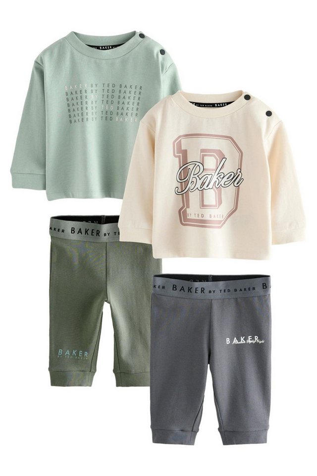 Baker by Ted Baker Langarmshirt & Leggings Baker by Ted Baker T-Shirt und Leggings, 2er-Set (4-tlg) von Baker by Ted Baker