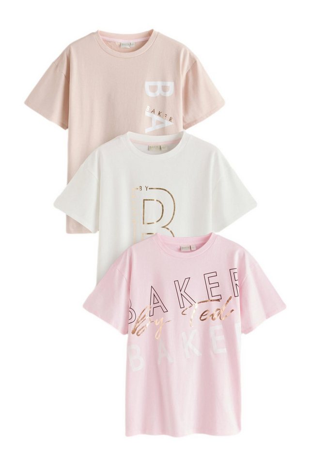 Baker by Ted Baker T-Shirt 3er-Pack Baker by Ted Baker Logo-T-Shirts (3-tlg) von Baker by Ted Baker