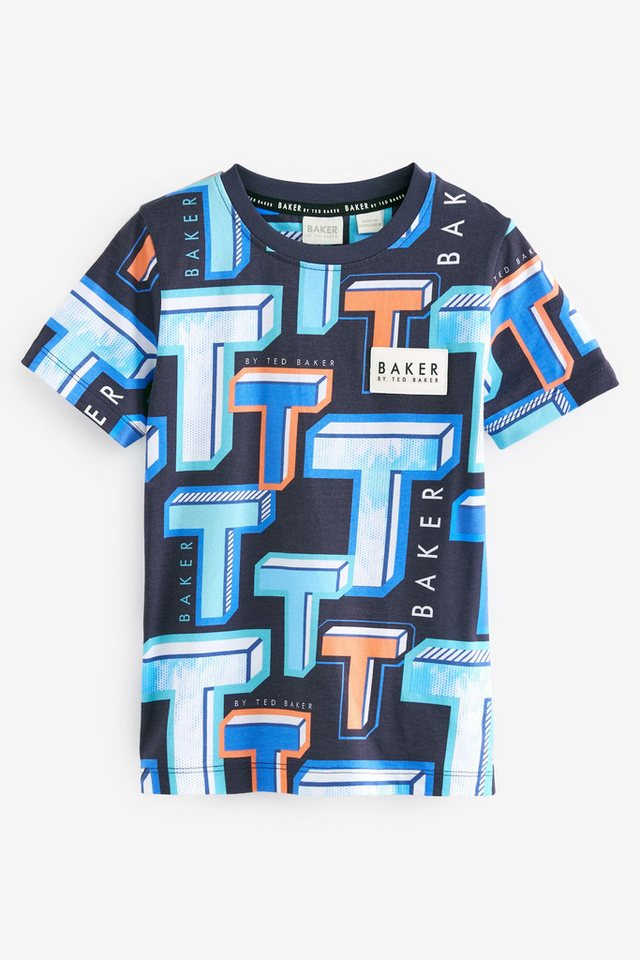 Baker by Ted Baker T-Shirt Baker by Ted Baker T-Shirt mit Grafik, Marineblau (1-tlg) von Baker by Ted Baker