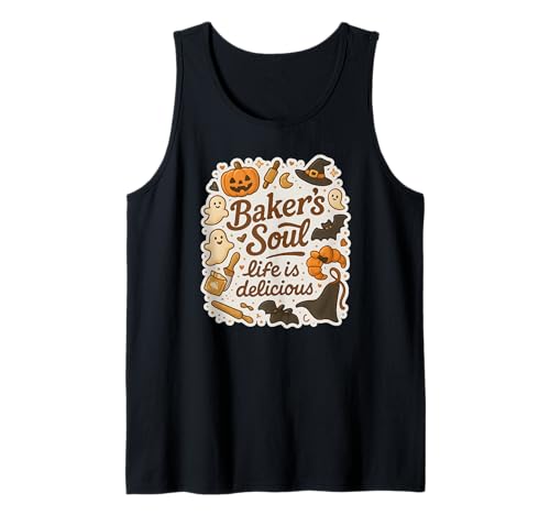 Baker's Soul Life Is Delicious Halloween-Bäckerei für Kinder Tank Top von Baker's Soul Life Is Delicious Halloween Matching