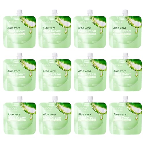 30 g x 12 Stück Handcreme für trockene Hände Feuchtigkeitsspendende Pflegende Handcreme für jeden Tag Handlotion mit Fruchtduft Handcreme Set in Reisegrößen von BakerMiche