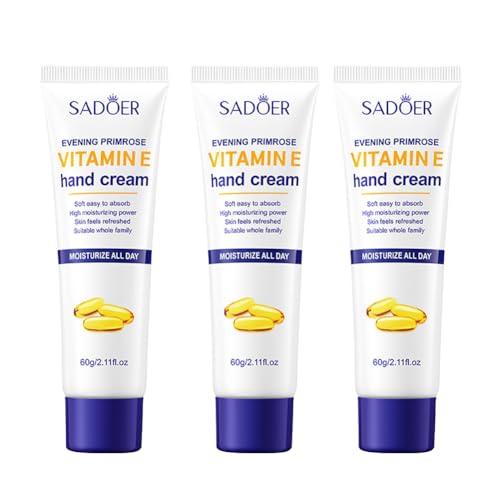 60 g x 3 Stück Anti rissige Handcreme für trockene Hände und Füße Handcreme mit feuchtigkeitsspendender Formel Tiefenwirksam feuchtigkeitsspendende und nährende Handcreme Handcreme Set in Reisegröße von BakerMiche