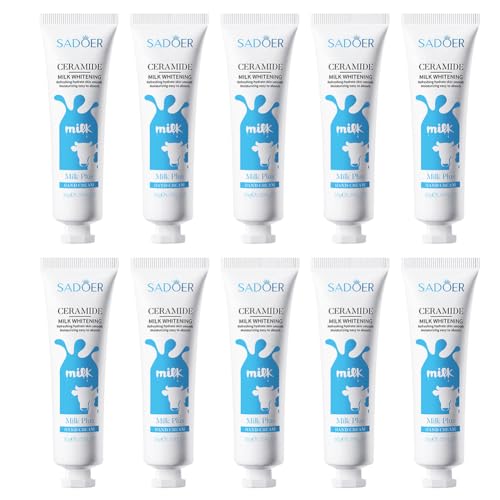 Aufhellende Handcreme 30 g x 10 Stück Feuchtigkeitsspendende Handcreme für jeden Tag Halten Sie Ihre Hände geschmeidig und zart Tiefenpflegende Handlotion Nicht fettende Handcreme von BakerMiche