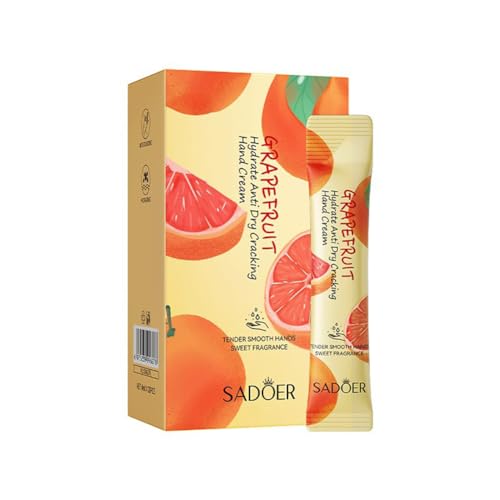 Früchte Duftendes Handcreme Set 4 ml x 20 Stück Feuchtigkeitsspendende Handcreme Tief feuchtigkeitsspendende und nährende Handpflegecreme Nicht fettend und schnell einziehend von BakerMiche
