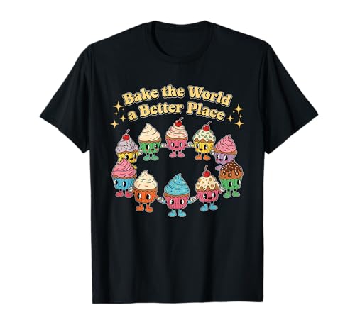 Kawaii Cupcake Bake The World Better Place Be Kind Kids T-Shirt Kawaii Cupcake Bake The World Better Place Be Kind Kids T-Shirt von Bakers Bake Dessert Sweetest Food Spread Kindness