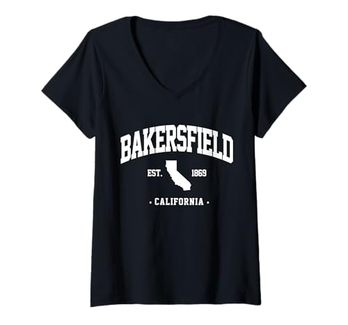 Damen Bakersfield California Bakersfield Heimatstadt Bakersfield T-Shirt mit V-Ausschnitt von Bakersfield California Bakersfield hometown