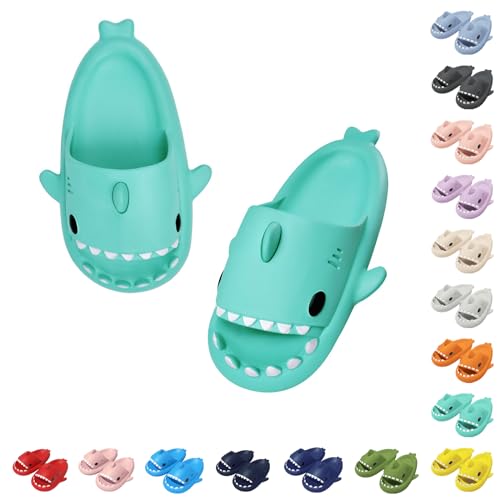 Baketron Cloud Shark Slides Damen Hai Hausschuhe Schuhe Herren Sommer Haifisch Schlappen Unisex rutschfeste Badeschuhe Cartoon SharkSoft Badeschuhe Lustig Slippers 16-Farben von Baketron