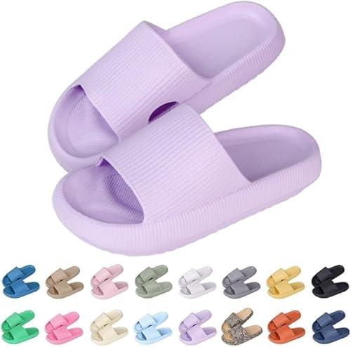 Baketron Original Badeschuhe für Damen&Herren,Cosyslides Wolkenslipper,Unisex Weich Rutschfeste Badelatschen,EVA Dicke Sohle Badeschlappen,Cloudyzz Schlappen,Strand Sandalen von Baketron