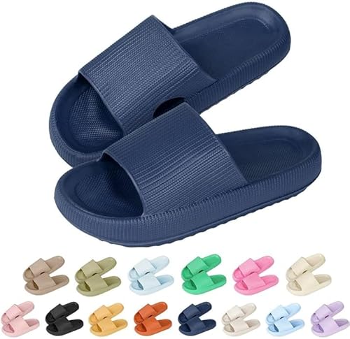 Baketron Original Badeschuhe für Damen&Herren,Cosyslides Wolkenslipper,Unisex Weich Rutschfeste Badelatschen,EVA Dicke Sohle Badeschlappen,Cloudyzz Schlappen,Strand Sandalen von Baketron