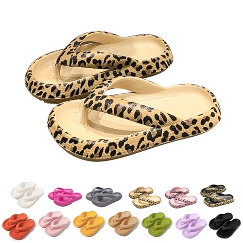 Baketron Superweiche Flip Flops Damen Herren Unisex Badeschuhe EVA Rutschfeste Dickere Sohle Zehentrenner Hausschuhe Badeschlappen Wolken Sandale Sommer Slippers von Baketron