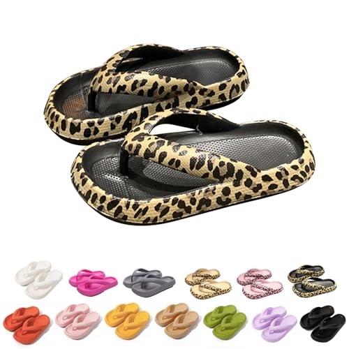 Baketron Superweiche Flip Flops Damen Herren Unisex Badeschuhe EVA Rutschfeste Dickere Sohle Zehentrenner Hausschuhe Badeschlappen Wolken Sandale Sommer Slippers von Baketron