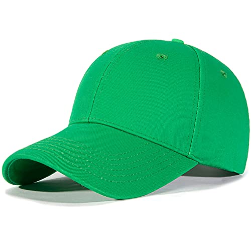 Bakicey Baseball Cap Unisex - Outdoor Kappe Aus Baumwolle Für Erwachsene, Casual Reine Farbe Baseboard Mütze Verstellbar, Athletic Kappe Für Damen Und Herren (Grün) von Bakicey