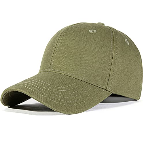 Bakicey Baseball Cap Unisex - Verstellbare Kappe Aus Baumwolle für Erwachsene, Casual Reine Farbe Baseboard Mütze für Damen Und Herren (Olivgrün) von Bakicey