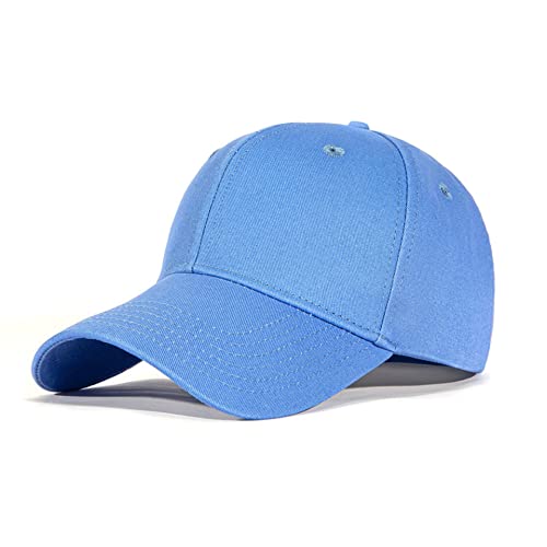 Bakicey Baseball Cap Unisex Outdoor Sonnenhut Damen Baseball Cap Baumwolle Baseball Mützen Erwachsenen Casual Hip Hop Baseboard Baseballkappe Verstellbar Herren Baseball Cap Kappe (Denimblau) von Bakicey