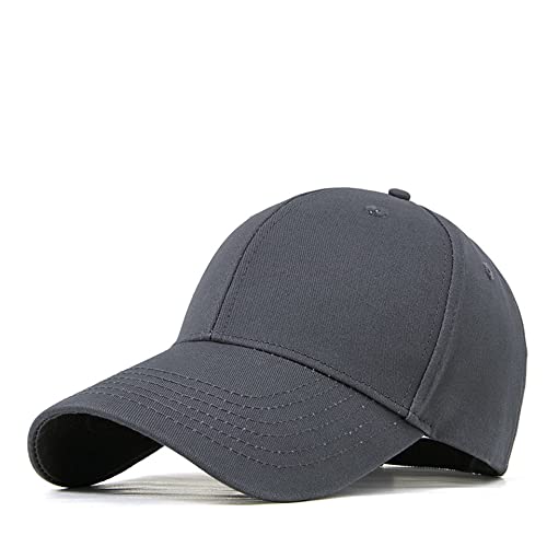 Bakicey Baseball Cap Unisex - Outdoor Sonnenhut Damen Herren Baumwolle Mütze Erwachsene Casual Hip Hop Baseboard Kappe Verstellbar (Dunkelgrau) von Bakicey