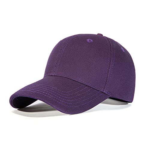 Bakicey Baseball Cap Unisex Outdoor Sonnenhut - Baumwolle Mütze für Erwachsene, Casual Hip Hop Baseboard Kappe Verstellbar für Damen und Herren (Lila) von Bakicey