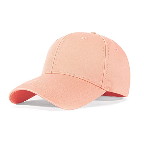 Bakicey Baseball Cap Unisex Outdoor Sonnenhut Damen Baseball Cap Baumwolle Baseball Mützen Erwachsenen Casual Hip Hop Baseboard Baseballkappe Verstellbar Herren Baseball Cap Kappe (Lotus Rosa) von Bakicey