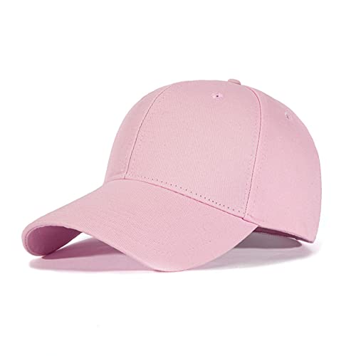 Bakicey Baseball Cap Unisex Outdoor Sonnenhut - Baumwolle Mütze für Erwachsene, Casual Hip Hop Baseboard Kappe Verstellbar für Damen und Herren (Rosa) von Bakicey