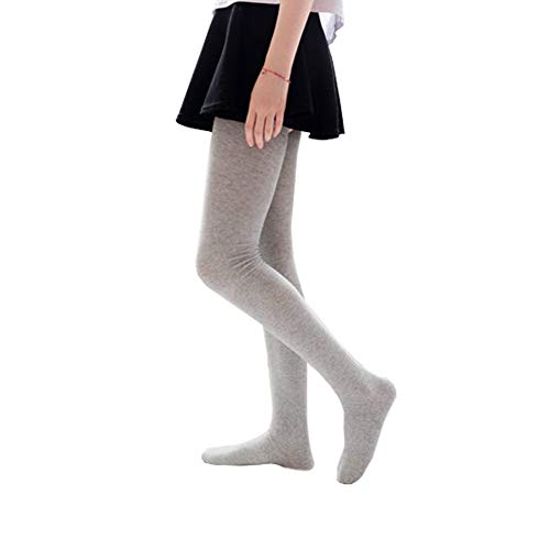 Bakicey Damen Kniestrümpfe Socken Overknee Strümpfe, Mädchen 80cm Strumpfhosen Baumwollstrümpfe Stützkniestrümpfe Gestrickte Strick Socken Hoch Über das Knie Lange Socken Winter Strümpfe (Grau) von Bakicey