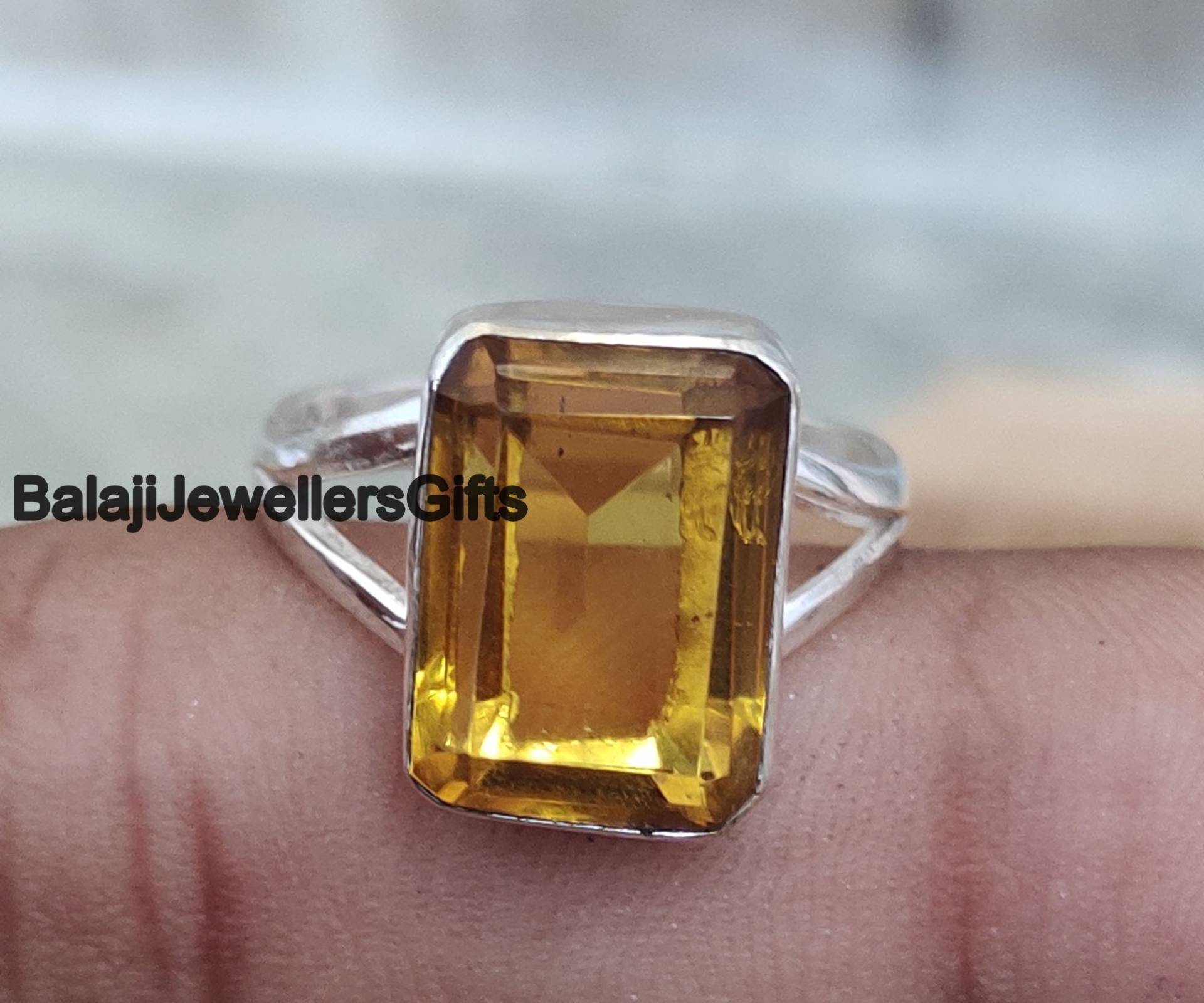 Citrin Edelsteinring, 925 Sterling Silber Ring, Handgemachter Zierliche Beliebte Versprechen Frauen Geschenk Für Sie, B1283 Citrin Edelsteinring, 925 Sterling Silber Ring, Handgemachter Zierliche Beliebte Versprechen Frauen Geschenk Für Sie, B1283 von BalajiJewellersGifts