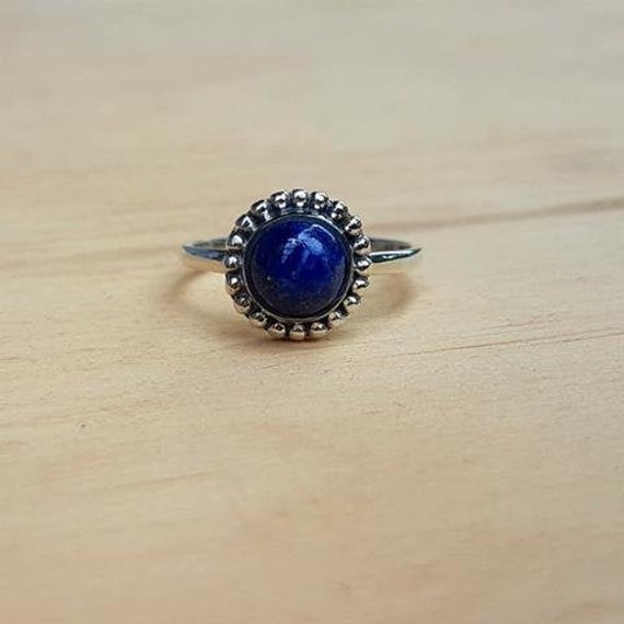 Handgemachte Lapis Lazuli Ring Sterling Silber Edelstein Schmuck von BalajiJewels