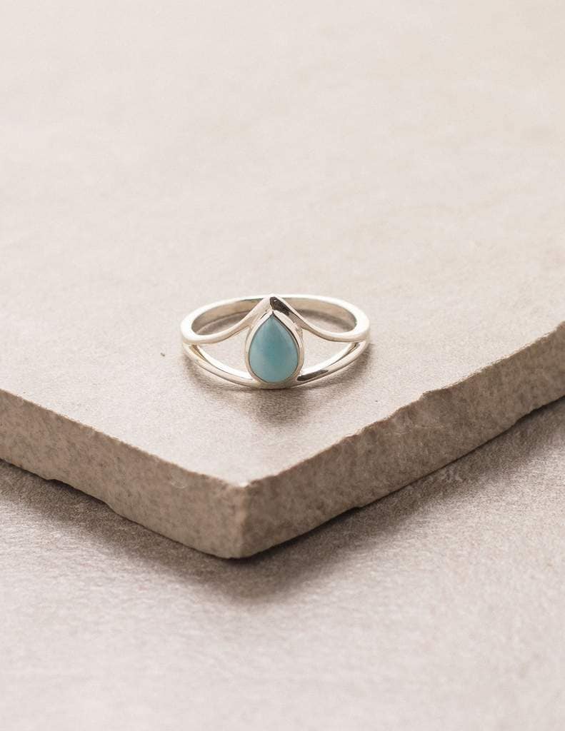 Handgemachter Türkis-Kronen-Ring 925Er Sterlingsilber von BalajiJewels