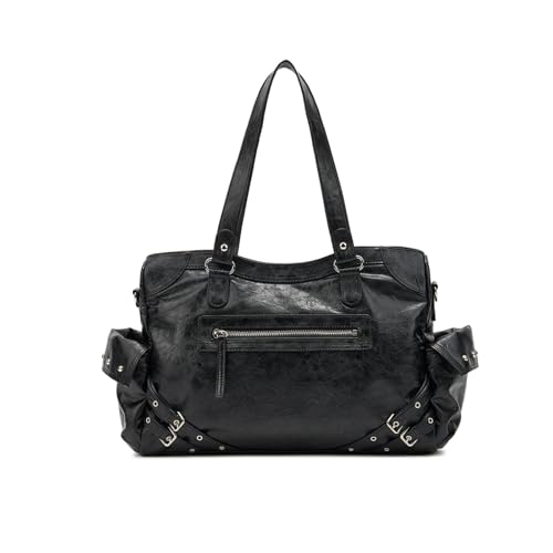 Balakaka Damen Handtasche 9.6L mit Reißverschlüssen, Schultertasche Henkeltasche Mit Abnehmbaren Schultergurten, Stilvoll Shopper Tasche Umhängetasche zum Einkaufen Reisen von Balakaka