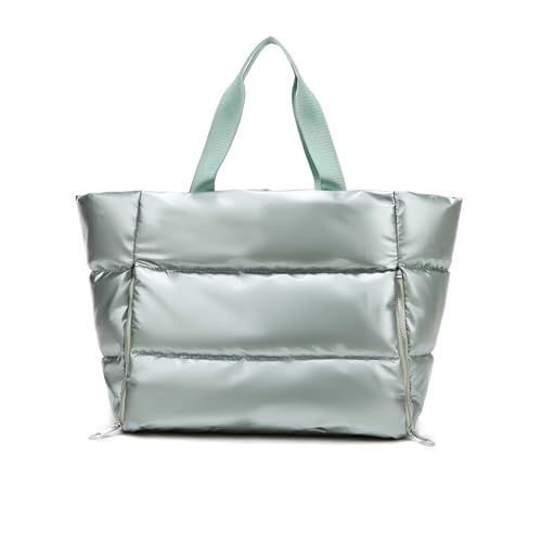 Balakaka Handtasche Damen 35L, 3 in 1 Puffer Tasche Damen Shopper mit Nasse und Trockener Tasche, Groß Kapazität Wasserdicht Umhängetasche für Fitness Reisen Yoga, Grün von Balakaka