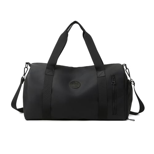 Balakaka Groß Sporttasche für Herren Damen, Reisetasche mit Schuhfach Nassfach, Travel Bag Schwimmtasche Übernachtung Tasche für Fitness,Schwarz von Balakaka