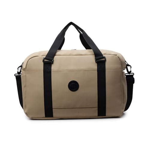 Balakaka Gym Bag Reisetasche Groß 49 * 19 * 32cm, Sporttasche mit Nasstasche Tragegriff, Sporttasche Herren Damen mit Gepolstertes Laptopfach, Khaki von Balakaka