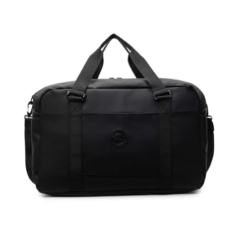 Balakaka Gym Bag Reisetasche Groß 49 * 19 * 32cm, Sporttasche mit Nasstasche Tragegriff, Sporttasche Herren Damen mit Gepolstertes Laptopfach, Schwarz von Balakaka