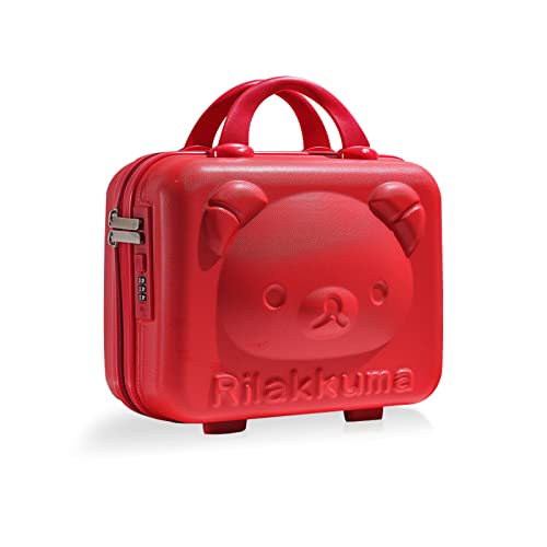 Balakaka Kosmetikkoffer mit Griff 30x15x23 cm, 10L Beautycase Damen Hartschale mit Code Wasserdicht und Verschleißfest, Kosmetikkoffer hartschale Reise für Damen Mädchen, Rot von Balakaka