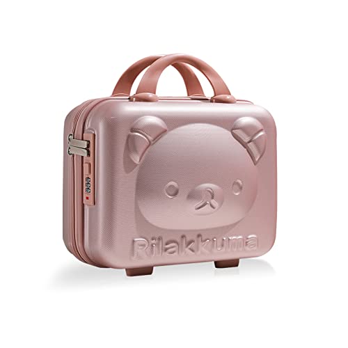 Balakaka Kosmetikkoffer mit Griff 30x15x23 cm, 10L Beautycase Damen Hartschale mit Code Wasserdicht und Verschleißfest, Kosmetikkoffer hartschale Reise für Damen Mädchen, Rose Gold von Balakaka