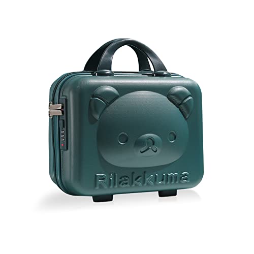 Balakaka Kosmetikkoffer mit Griff 30x15x23 cm, 10L Beautycase Damen Hartschale mit Code Wasserdicht und Verschleißfest, Kosmetikkoffer hartschale Reise für Damen Mädchen, dunkelgrün von Balakaka