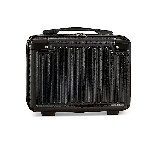 Balakaka Kosmetikkoffer mit Handgriff 31x18x26 cm, 14L Beautycase Damen mit Elastischem Band, Tragbare wasserdichte Kosmetikkoffer Hartschale für Frauen Mädchen, Schwarz von Balakaka