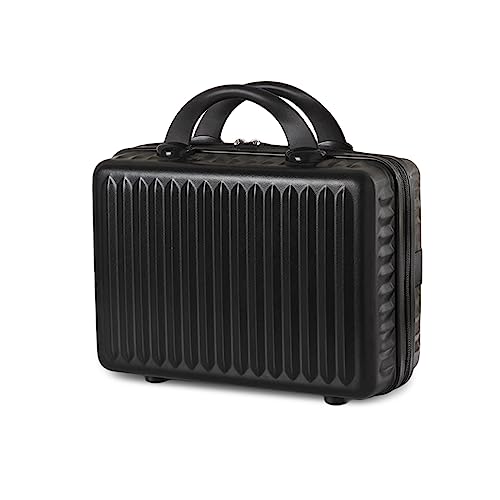 Balakaka Kosmetikkoffer Hartschale Klein Beautycase Damen Handgepäck Beauty Case mit Handgriff und Reißverschluss Tragbare Make up Organisatorbox, Kulturtasche auf Trolley aufsteckbar von Balakaka