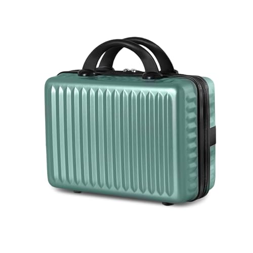 Balakaka Kosmetikkoffer Hartschale Klein Beautycase Damen Handgepäck Beauty Case mit Handgriff und Reißverschluss Tragbare Make up Organisatorbox, Kulturtasche auf Trolley aufsteckbar von Balakaka