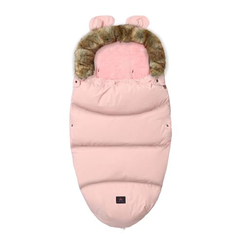 Balakaka Neugeborenen Decke Universal Winddicht Kinderwagen Winter Baby Fußsack Schlafsack für Baby 0~3 Jahre Rosa von Balakaka