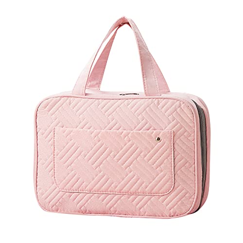 Balakaka Reise Kulturbeutel,Große Make-up-Tasche Kulturbeutel zum Aufhängen Kosmetiktasch Organizer für Damen und Mädchen,Faltbare Waschtasche Wasserdicht Kosmetiktasche Make-Up Etuis,Rosa von Balakaka