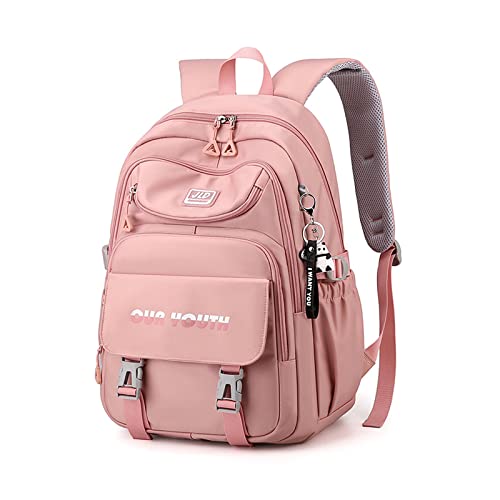 Balakaka Schulrucksack Mädchen Teenager Schulranzen mit Schultaschen Set 15,6 Zoll Laptop Rucksack Groß,Leichter Rucksack Campus Backpack Nylon Wasserdicht Daypack von Balakaka