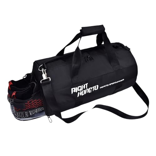 Balakaka Sporttasche mit Schuhfach & Nassfach,Große Kapazität Reisetasche für Damen und Herren,Wasserdicht Weekender Tasche Gym für Sport Fitness Reisen,Schwarz von Balakaka