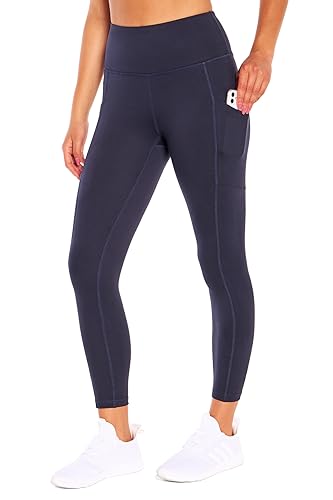 Balance Collection Womens Leggings mit Bauchkontrolle und Taschen, Mitternachtsblau, S von Balance Collection Womens