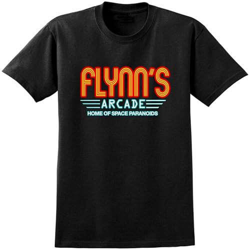 Flyn'S Arcade Tron Inspired T Shirt Retro 80S Gaming Movie Film Crew Neck Unisex Short Sleeve T-Shirt XXXL von Balance Master