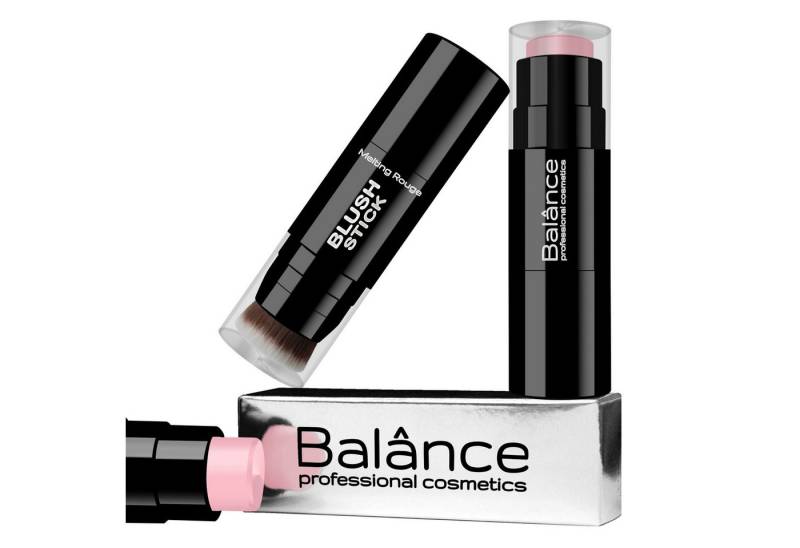 Balânce Make-up Stick Blush Stick 4 Farben Kabuki Pinsel leuchtender Teint, mit integriertem Kabuki-Pinsel, Blush Stift mit cremig wohlriechender Textur von Balânce