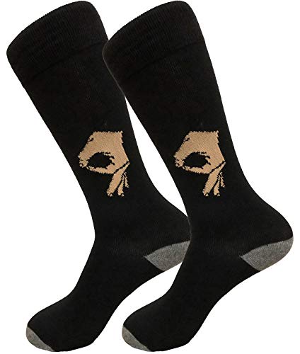 Balanced Co. Circle Game Meme Dress Socks Funny Socks Crazy Socks Casual Cotton Crew Socks - - Einheitsgröße von Balanced Co.